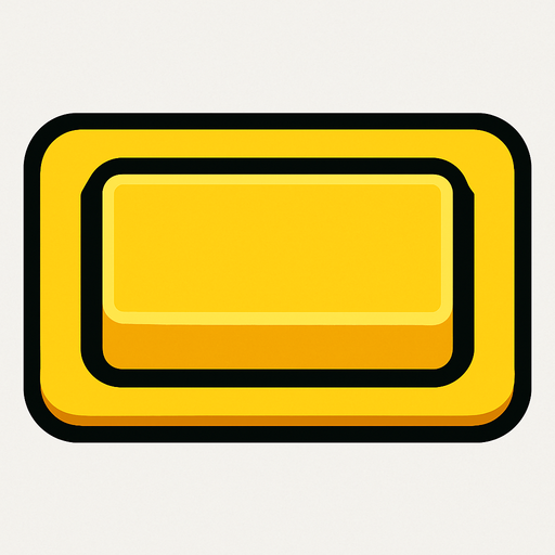 basılabilir tuş görseli dikdörtgen.
In-Game asset.  2d.  High contrast.  No shadows