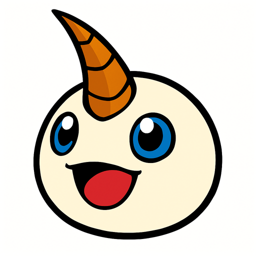 Tsunomon.
In-Game asset.  2d.  High contrast.  No shadows