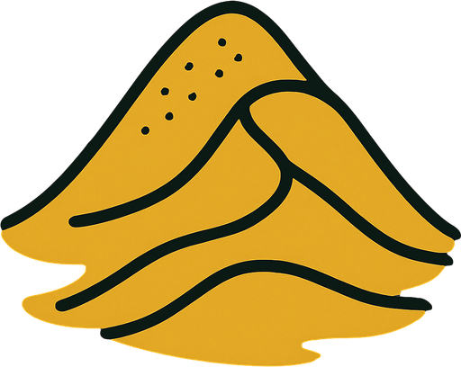 Pile of yellow sand