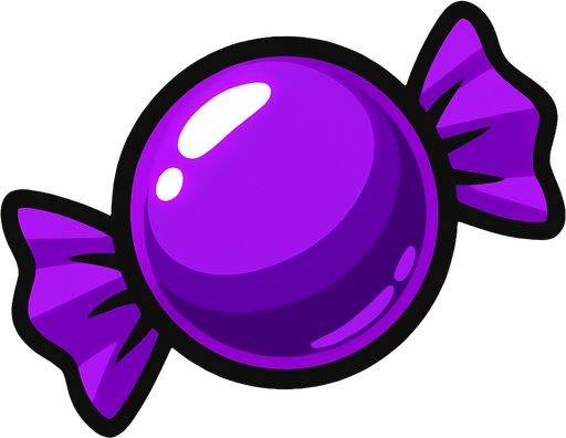 candy purple.
In-Game asset.  2d.  High contrast.  No shadows