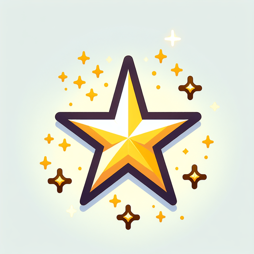 yellow pointy star twinkle.
Single Game Texture. In-Game asset. 2d. Blank background. High contrast. No shadows.