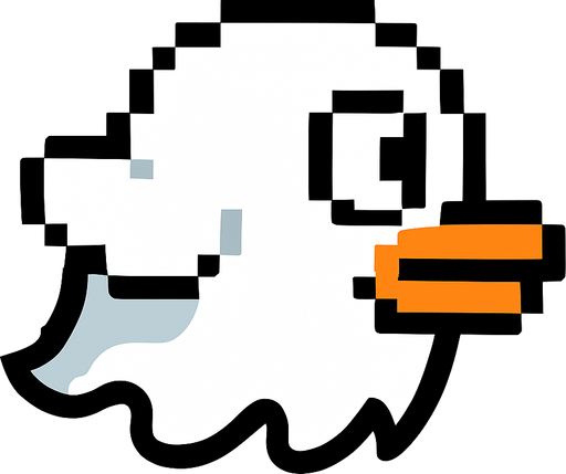 Make a gost flapy bird.
In-Game asset.  2d.  High contrast.  No shadows