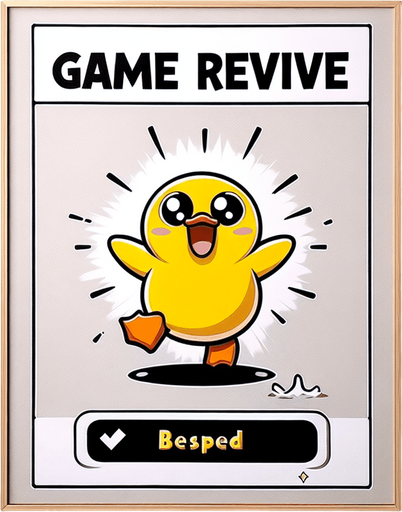 duck_revive_in_game_over.
Single Game Texture. In-Game asset. 2d. Blank background. High contrast. No shadows.