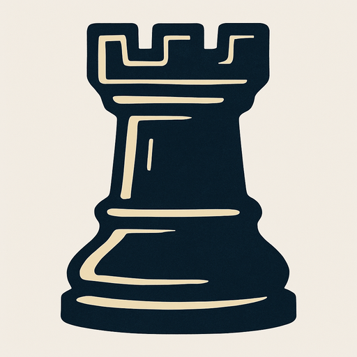 Satranç kalesi.
In-Game asset.  2d.  High contrast.  No shadows