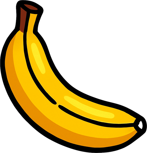 just banana picture..
In-Game asset.  2d.  High contrast.  No shadows