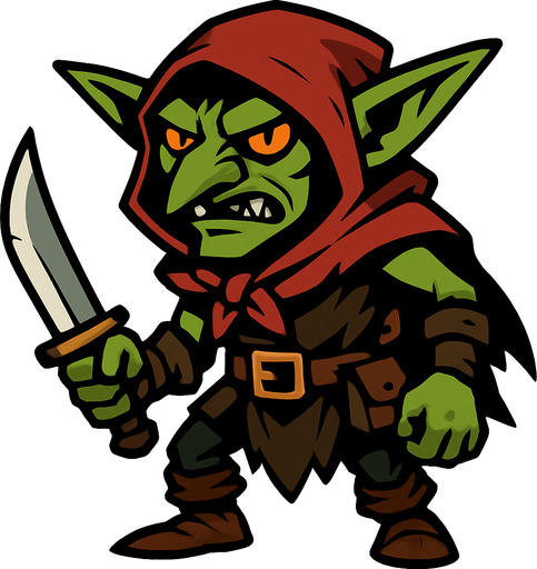 haydut goblin.
In-Game asset.  2d.  High contrast.  No shadows