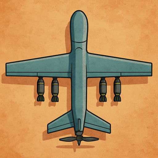 bomber drone top view