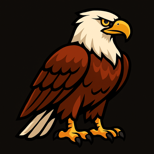 Eagle.
In-Game asset.  2d.  High contrast.  No shadows