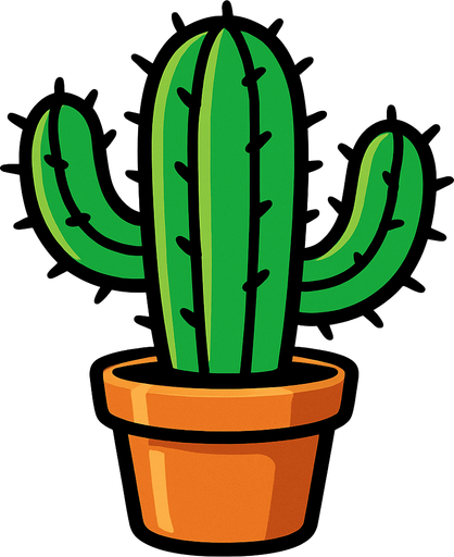 kaktüs.
In-Game asset.  2d.  High contrast.  No shadows