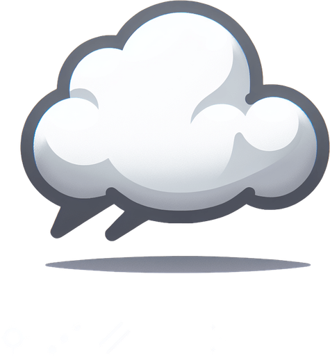 Design a panel for a hyper-casual 2D video game, styled as a clean, white speech bubble. The panel has softly rounded corners and a slight cloud-like shape, with a small, rounded tail pointing downward or to the side. The design is pure and minimal, with no shadows or unnecessary details, ensuring a crisp, modern look. The edges are outlined with a subtle, light-gray stroke to enhance contrast while maintaining a soft and approachable aesthetic. Perfect for displaying text or damage stats in a playful yet functional manner..
Single Game Texture. In-Game asset. 2d. Blank background. High contrast. No shadows.