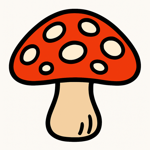 hongo.
In-Game asset.  2d.  High contrast.  No shadows