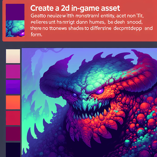 monster MG.
Single Game Texture.  In-Game asset.  2d.  Blank background.  High contrast.  No shadows