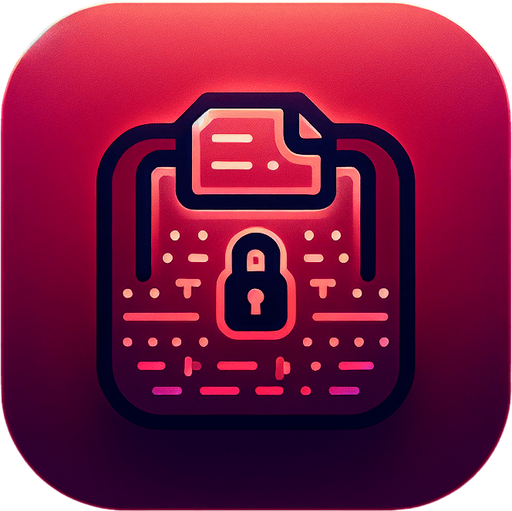 Create a square app store icon with rounded corners, specifically designed for a 'Locked' application. Center the icon with a sleek and minimalist padlock symbol to clearly represent security and protection. Overlay the padlock on a subtle file or document graphic to signify locked or encrypted files. Incorporate faint lines of code or binary digits within the file graphic to add a modern, tech-savvy touch. Use a background gradient transitioning from deep crimson to dark burgundy, creating a sense of urgency and protection. Add a soft red glow around the icon's edges to emphasize security and advanced technology, ensuring the overall design remains clean, professional, and visually striking.
Single Game Texture. In-Game asset. 2d. Blank background. High contrast. No shadows.