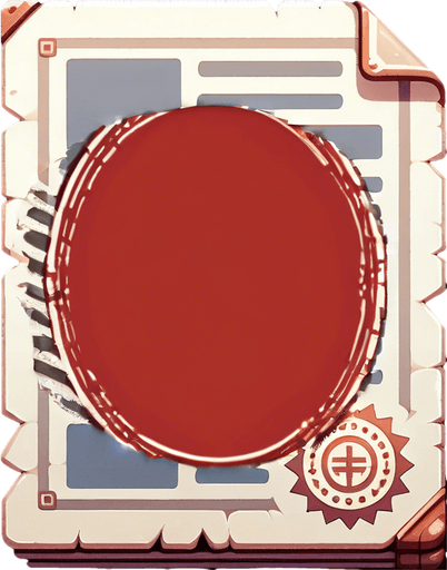red simple stamp