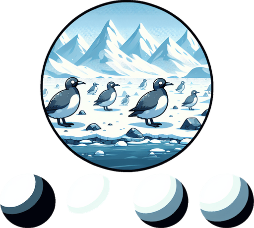 Pingos in the Arctic.
Single Game Texture. In-Game asset. 2d. Blank background. High contrast. No shadows.