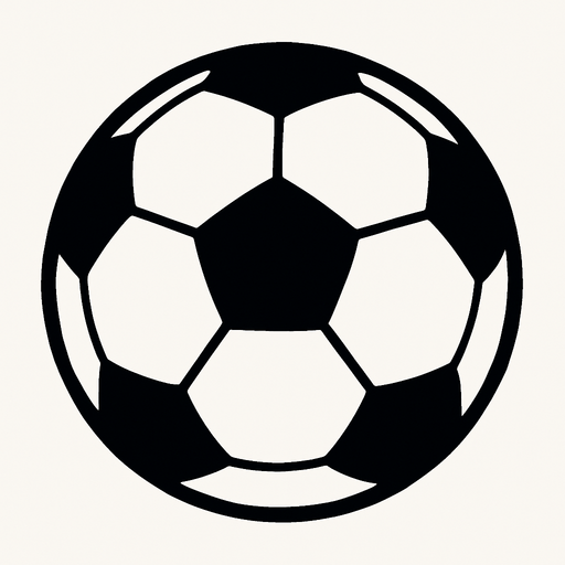 football ball.
In-Game asset.  2d.  High contrast.  No shadows