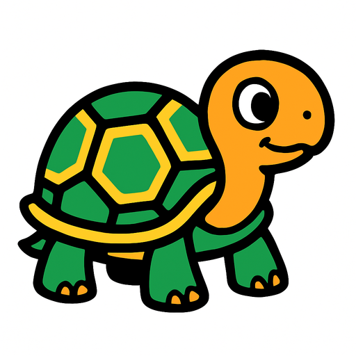 Turtle.
In-Game asset.  2d.  High contrast.  No shadows