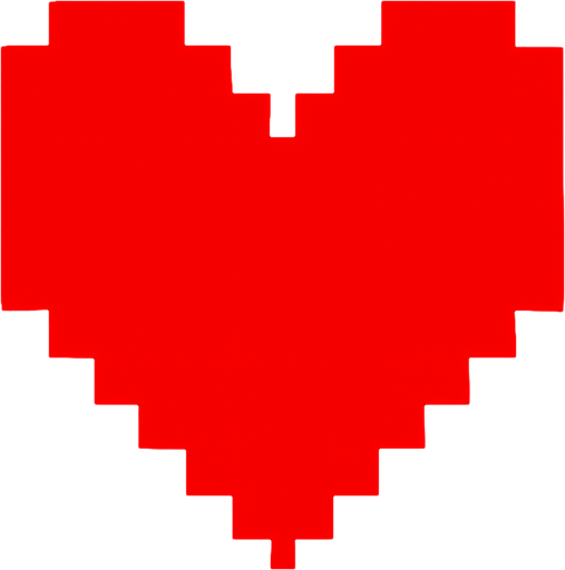 Make me a heart for Deltarune.
In-Game asset.  2d.  High contrast.  No shadows