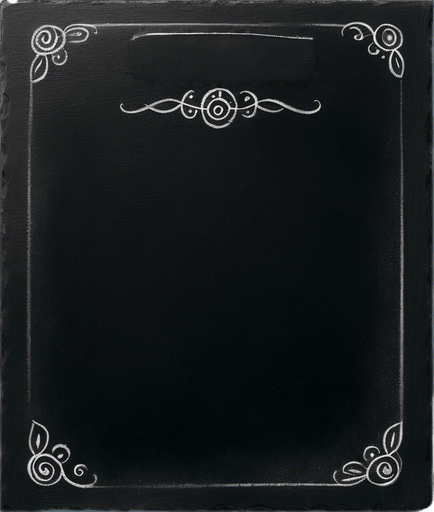 "RULES" handwritten in chalk