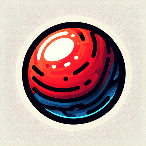 New ball button.
Single Game Texture. In-Game asset. 2d. Blank background. High contrast. No shadows.