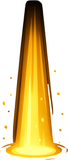 make a little beam of light.
In-Game asset.  2d.  High contrast.  No shadows