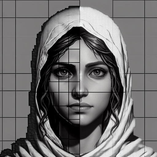 Human.
Single Game Texture. In-Game asset. 2d. Blank background. High contrast. No shadows.