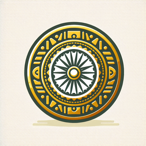 Coin indian.
Single Game Texture. In-Game asset. 2d. Blank background. High contrast. No shadows.