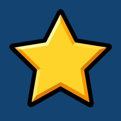 Star.
In-Game asset.  2d.  High contrast.  No shadows