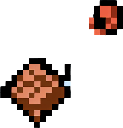 Directly overhead, plumb view of a dog poop.
Zenith view, directly overhead, plumb view. NOT PERSPECTIVE! . Pixel art