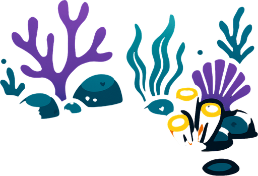 ocean floor.
In-Game asset.  2d.  High contrast.  No shadows