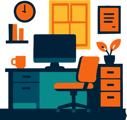 Ofis.
In-Game asset.  2d.  High contrast.  No shadows