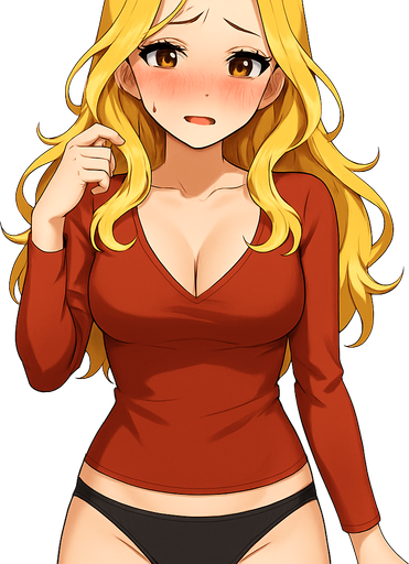 Make her with full body and bikini bottom