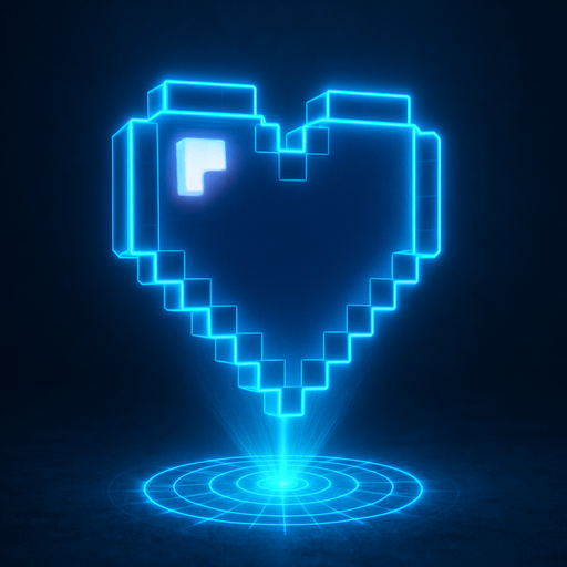 Neon cyberpunk glowing 3D 🩷 hologram projection light futuristic