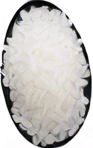 Long thin white rice