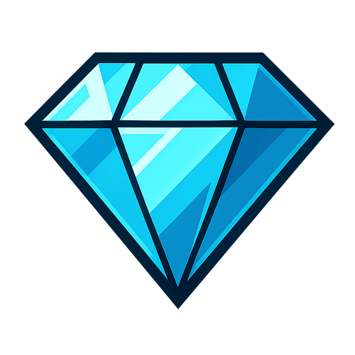 Diamond.
In-Game asset.  2d.  High contrast.  No shadows