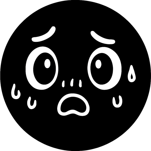 crea la imagen de una pelotita negra simple kawai y nerviosa.
In-Game asset.  2d.  High contrast.  No shadows