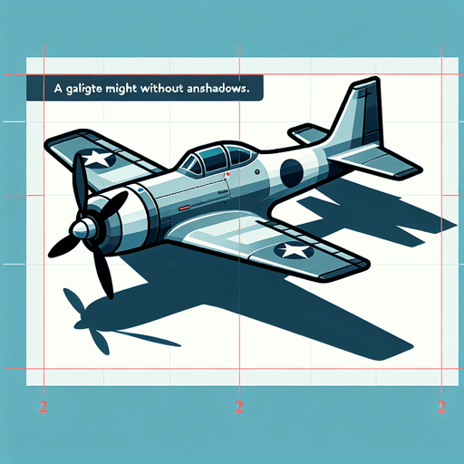 a flat fighter plane.
Single Game Texture. In-Game asset. 2d. Blank background. High contrast. No shadows.