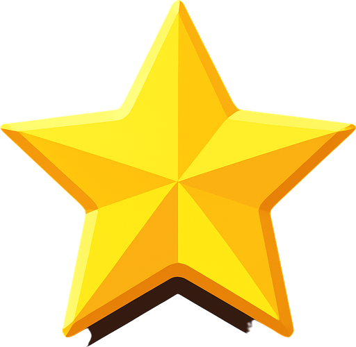 star, remove background.
In-Game asset.  2d.  High contrast.  No shadows