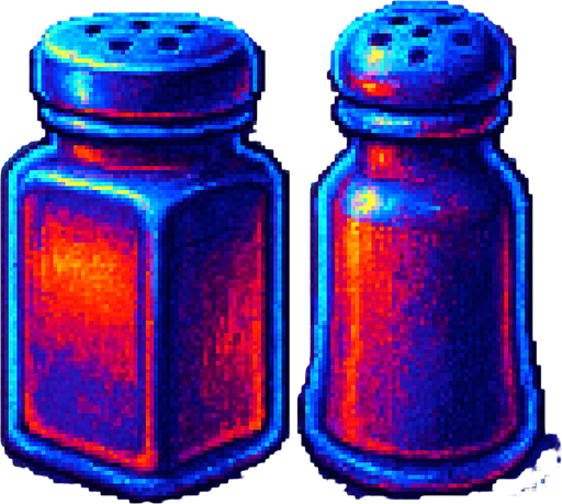 A set of spices shakers.