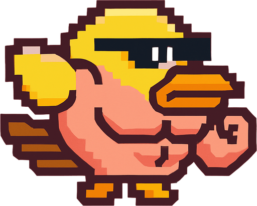 Make a sigma flapy bird.
In-Game asset.  2d.  No shadows