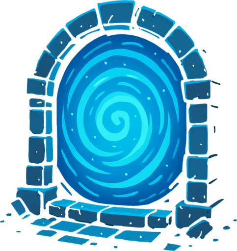 portal.
In-Game asset.  2d.  High contrast.  No shadows