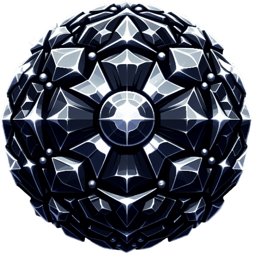 black shining.
Single Game Texture.  In-Game asset.  2d.  Blank background.  High contrast.  No shadows