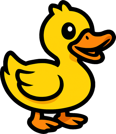 Duck.
In-Game asset.  2d.  High contrast.  No shadows