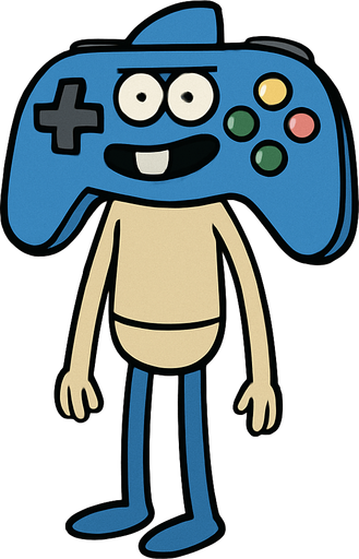 regular show modecaı.
In-Game asset.  2d.  High contrast.  No shadows