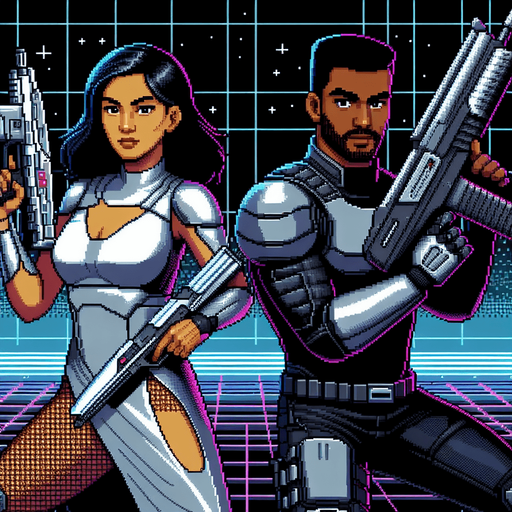 two D player with a gun