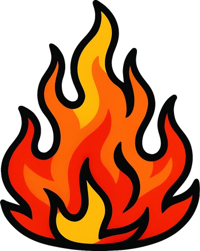 Ateş.
In-Game asset.  2d.  High contrast.  No shadows