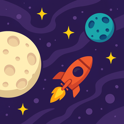 low gravity background background fro 2d game.
In-Game asset.  2d.  High contrast.  No shadows