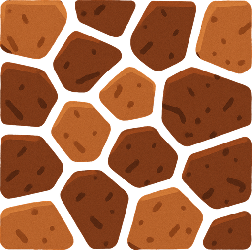 piso marron.
In-Game asset.  2d.  High contrast.  No shadows
