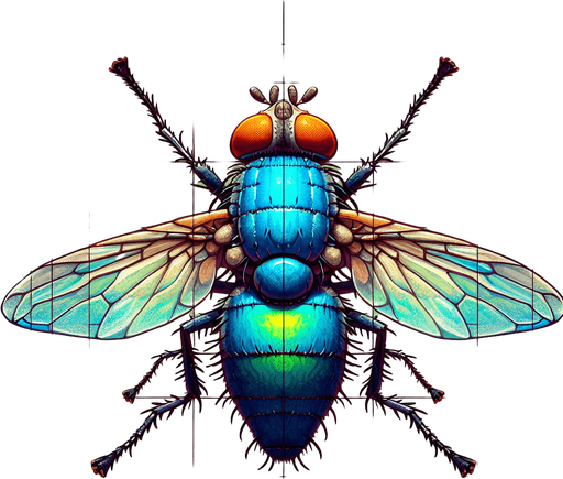 fly.
Single Game Texture.  In-Game asset.  2d.  Blank background.  High contrast.  No shadows