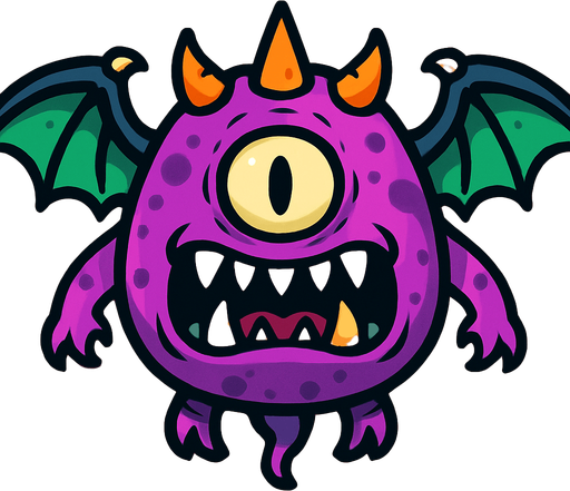 Flying boss.
In-Game asset.  2d.  High contrast.  No shadows